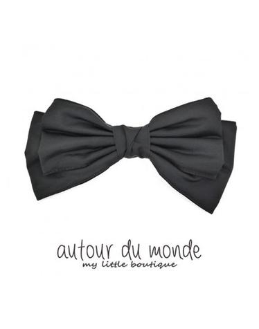 simple ribbon hairpin (black)