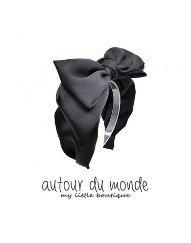special ribbon hairband (black)