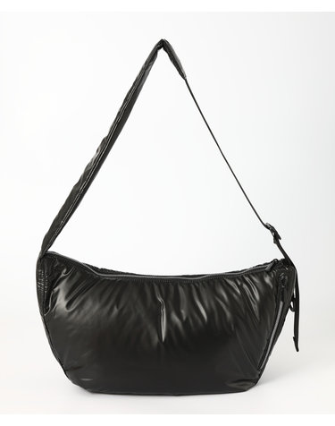 Curved Hobo Cross bag - Black
