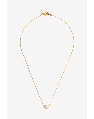 [모드곤]골드톤 6mm담수진주 심플목걸이Goldtone 6mm Freshwater Pearl Simple Necklace