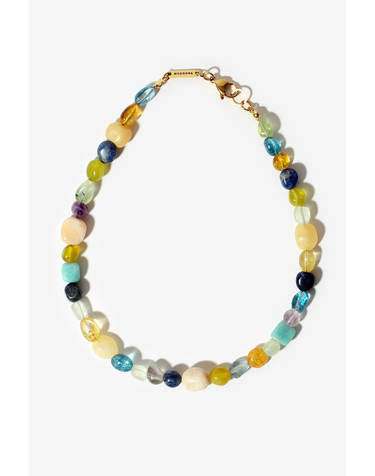 [모드곤] 컬러플 조약돌 원석 목걸이 Colorful Pebbles stone necklace ​