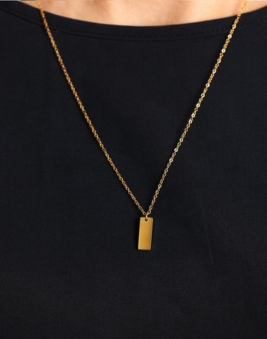 [모드곤] 골드바 롱 목걸이 Goldbar Long Necklace