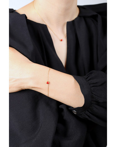 [모드곤] 초미니 칼라 하트 팔찌 Super MIni Colored LOVE Bracelet