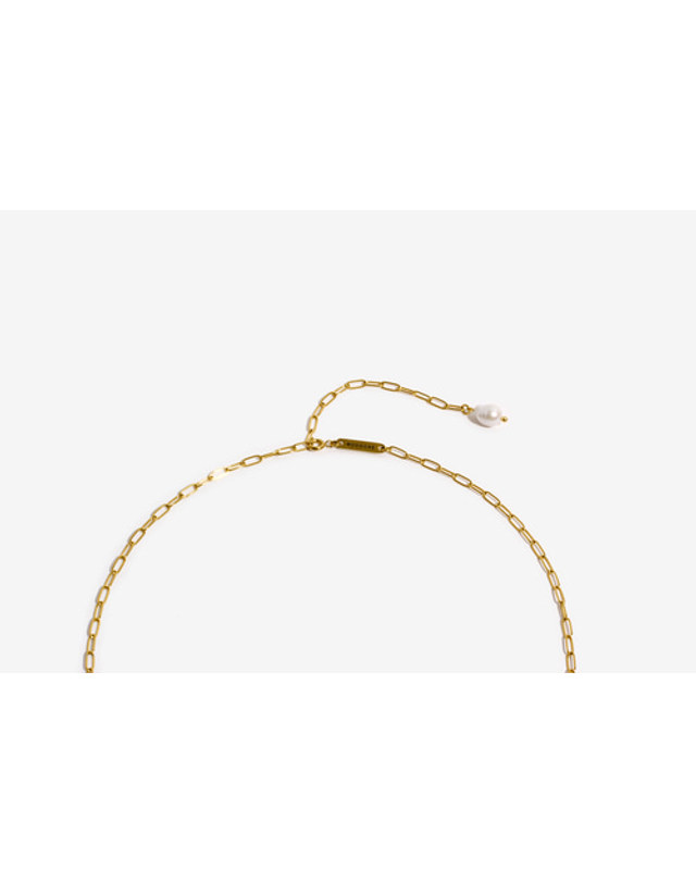 모드곤 [모드곤]바로크진주 골드 롱 목걸이Baroque Pearl Goldtone LongNecklace 착용컷
