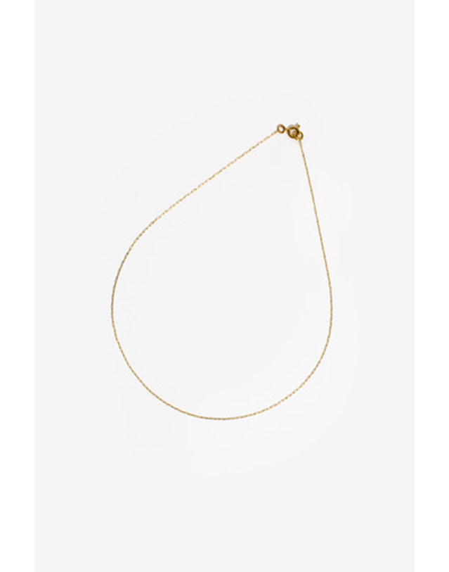 모드곤 [모드곤]골드톤 0점8mm 체인 초커목걸이 Goldtone 0점8mm Chain ChokerNecklace 착용컷
