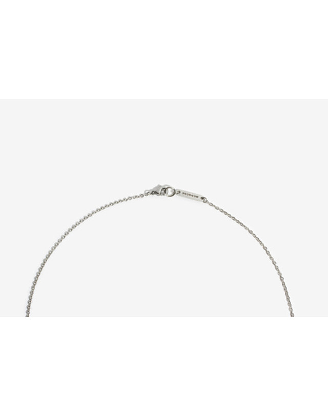모드곤 [모드곤] 실버톤 파이프 목걸이 Silvertone Pipe Necklace 착용컷
