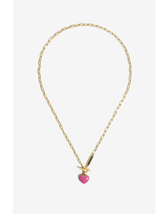 모드곤 [모드곤] 미니하트 러브 목걸이 Mini LOVE Necklace 착용컷