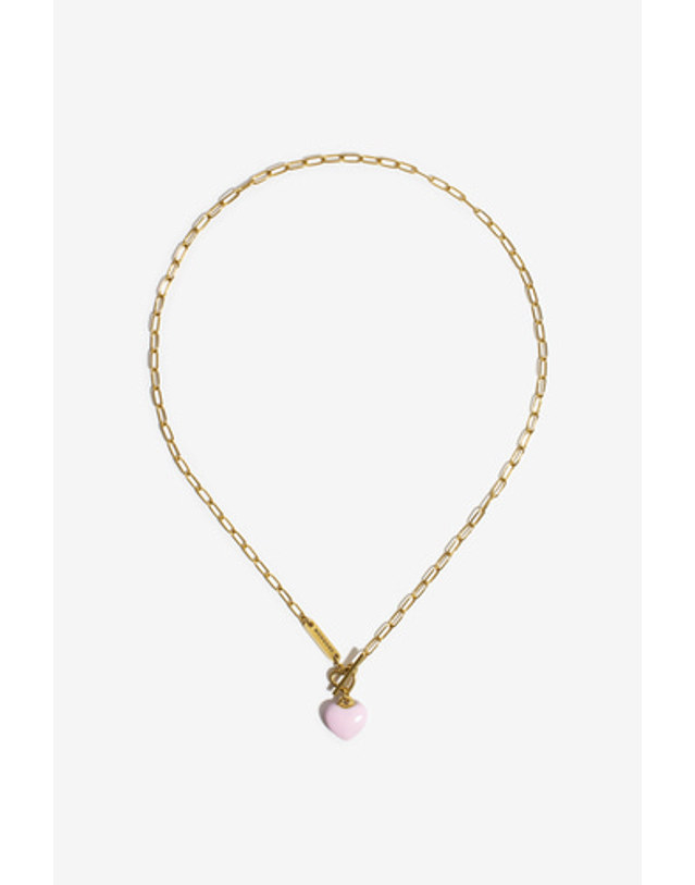 모드곤 [모드곤] 미니하트 러브 목걸이 Mini LOVE Necklace 착용컷
