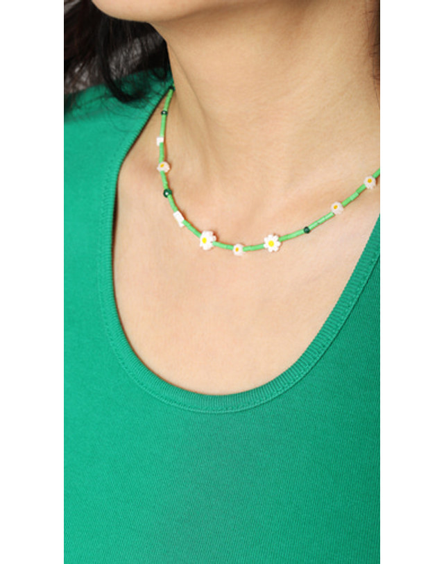 모드곤 [모드곤] 데이지 꽃 목걸이 Daisy Necklace 착용컷