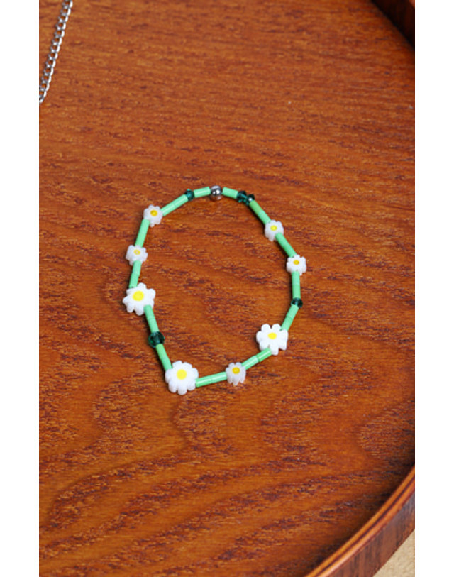 모드곤 [모드곤] 데이지 꽃팔찌 발찌 Daisy Bracelet Anklet 착용컷
