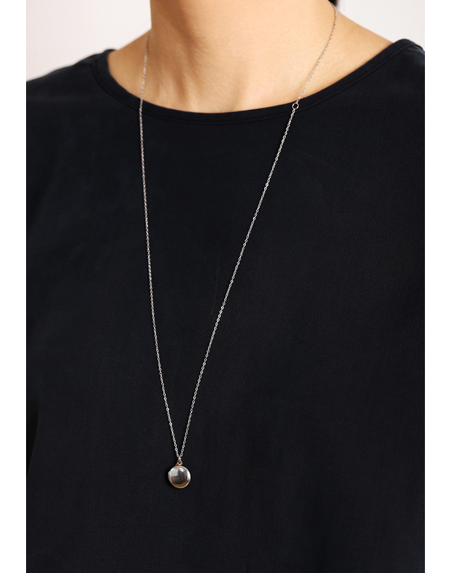 모드곤 [모드곤] 미니 락켓 목걸이 Mini Locket Necklace 착용컷