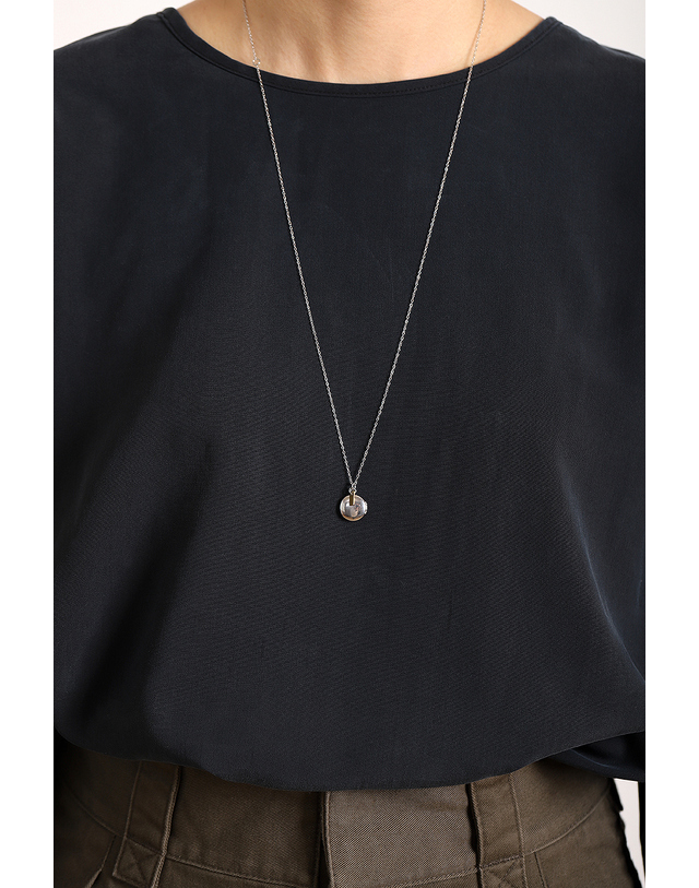 모드곤 [모드곤] 미니 락켓 목걸이 Mini Locket Necklace 착용컷
