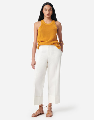 [시즌오프] 오프화이트 롤업 팬츠
