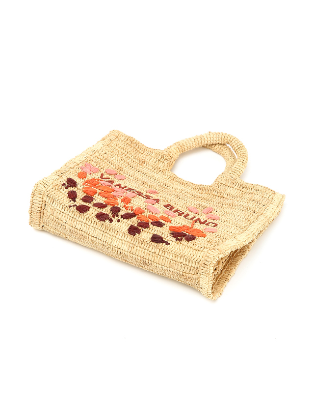 바네사브루노 라이트핑크 로고자수 PANIER PM백 밝은 핑크 착용컷