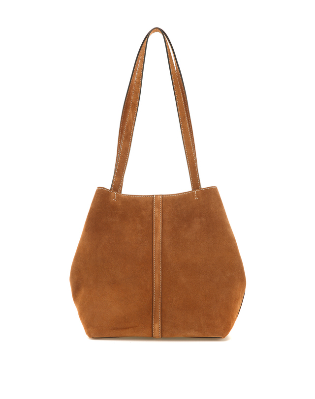 바네사브루노 [SUEDE TOTE BAG] 라이트브라운 스웨이드 데일리 토트백 밝은 브라운 착용컷