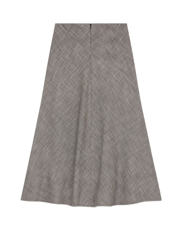 바네사브루노 브라운 플레어 롱스커트 상세