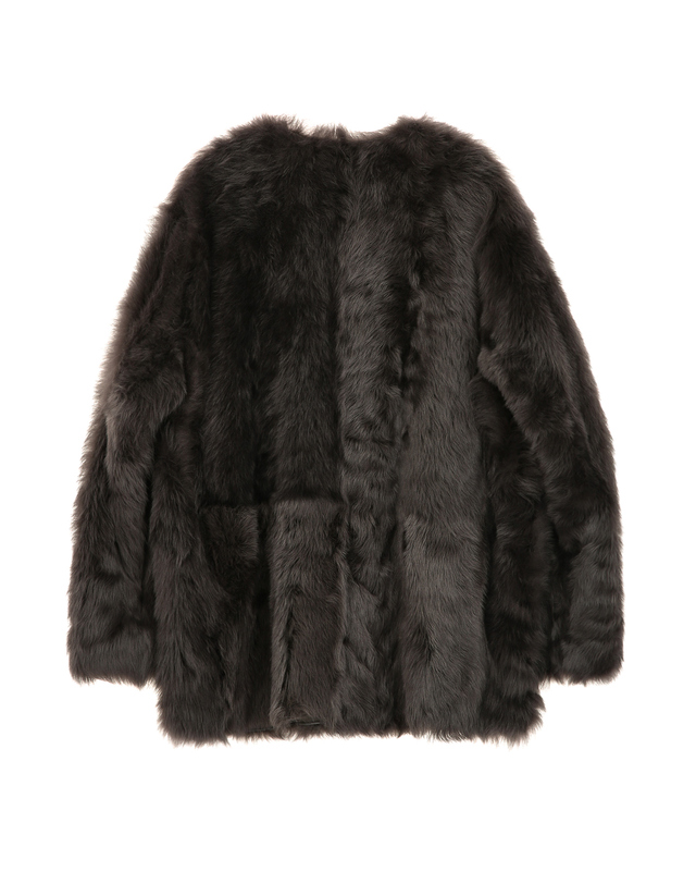 아떼 바네사브루노 여성 PREMIUM FUR 차콜그레이 천연양모피 양가죽 무스탕 퍼자켓 점퍼 차콜 그레이 상세