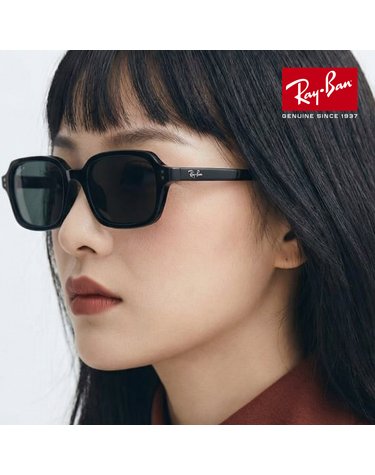 레이밴 RB4455F 6677 81 51 공식수입 스퀘어 뿔테 ZURI 주리 편광 긱시크 레이벤 선글라스