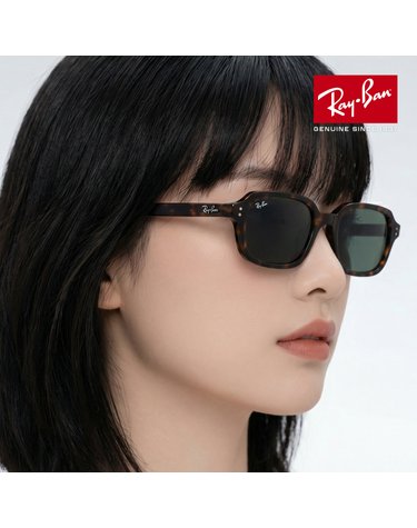 레이밴 RB4455F 1359 87 51 공식수입 스퀘어 뿔테 ZURI 주리 긱시크 레이벤 선글라스