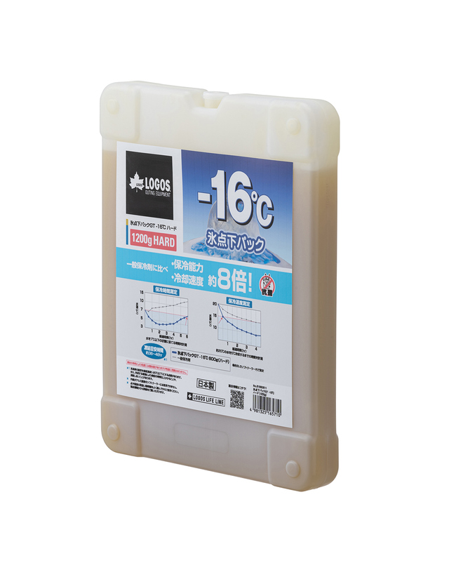 로고스 빙점하 보냉 아이스팩 GT -16℃ 1200g 1+1 착용컷