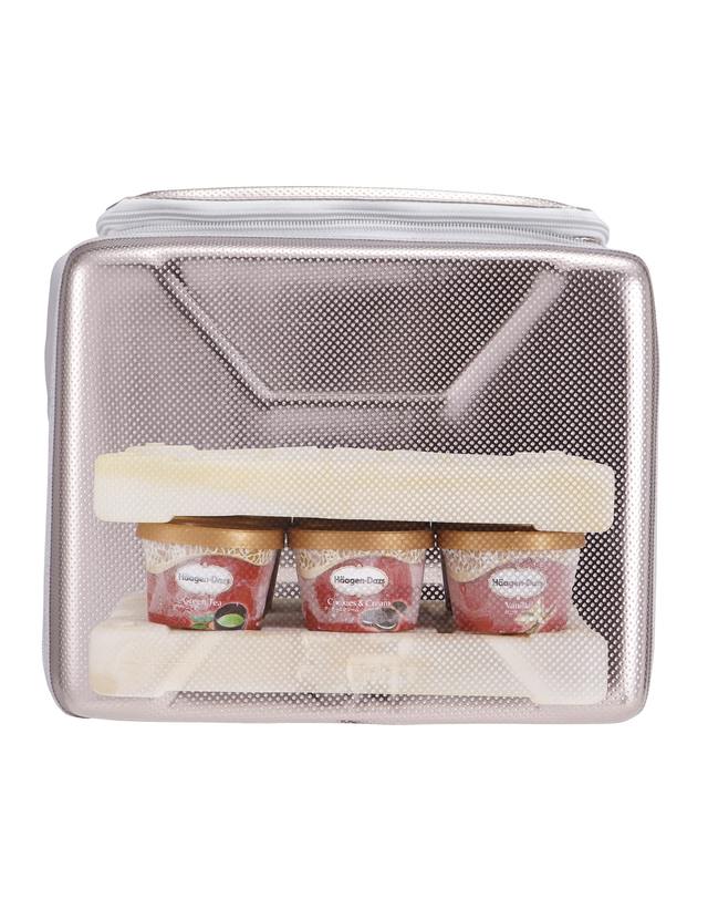 로고스 빙점하 보냉 아이스팩 GT -16℃ 1200g 1+1 착용컷