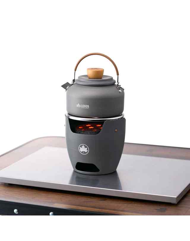 로고스 미니 케틀 주전자 0.8L 착용컷