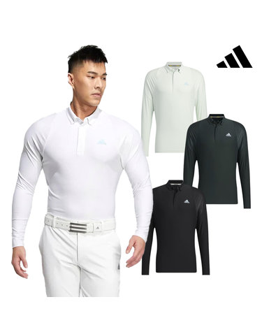 아디다스골프 남성 스트레치 긴팔 폴로 셔츠 HG1765 HG1766 HG4113 HG4114