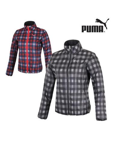 푸마 FW 패디드 체크 여성 자켓 923485 골프웨어 골프용품 필드용품 PUMA