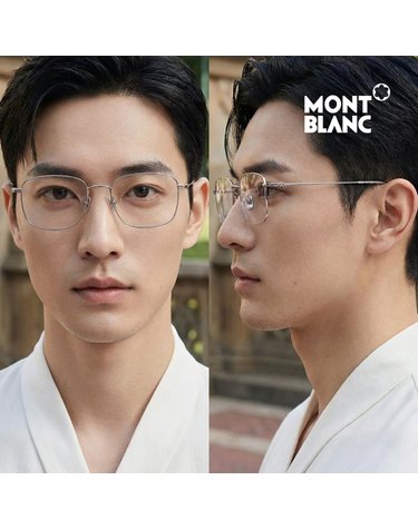 몽블랑 MB0139OK 001 공식수입 스퀘어 오버사이즈 메탈 명품 안경테