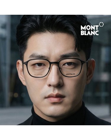 몽블랑 MB0207O 001 공식수입 스퀘어 뿔테 경량성 명품 안경테