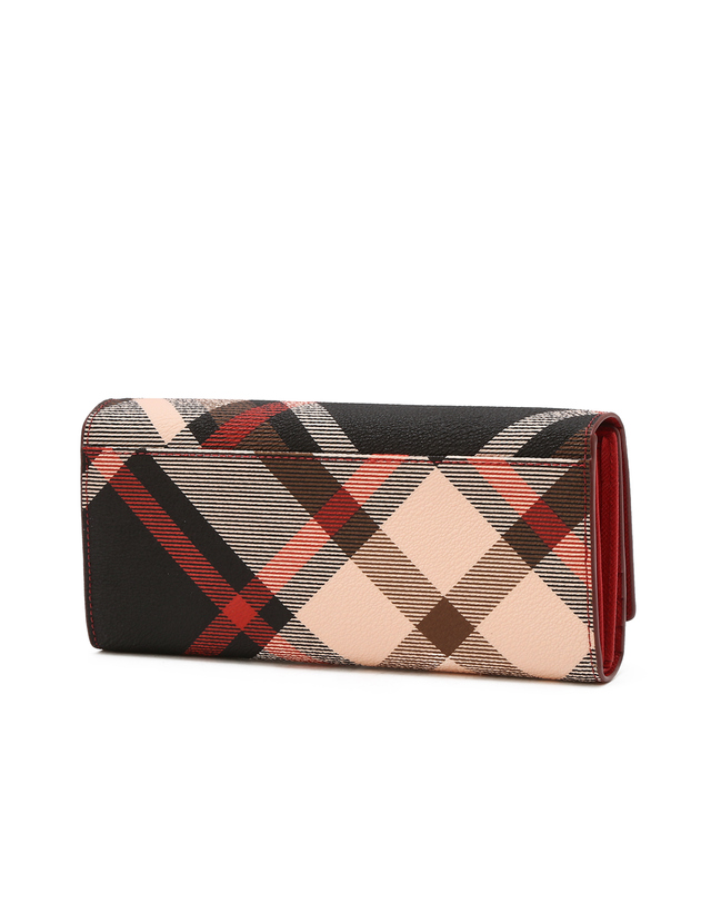 닥스 액세서리 여성 [스테디셀러] 레드 체크 가죽 장지갑 상세