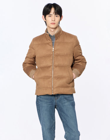 [스테디셀러] 세피아 단색 구스다운 패딩점퍼