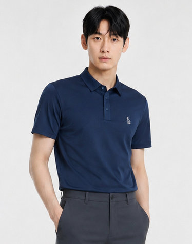 [스테디셀러] 네이비 로고 포인트 반팔폴로티셔츠