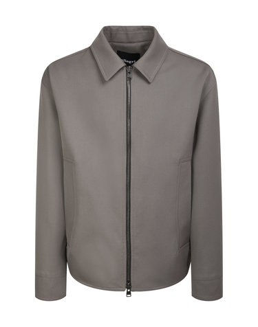 [스테디셀러] 베이지《Wool Twill》오버핏 카라 블루종 점퍼