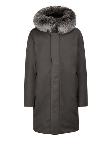 [스테디셀러] 브라운《Storm System》Zegna 폭스퍼 다운 점퍼
