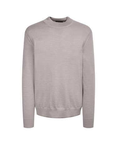 [스테디셀러] 베이지멜란지《Merino Silky》모크넥 스웨터