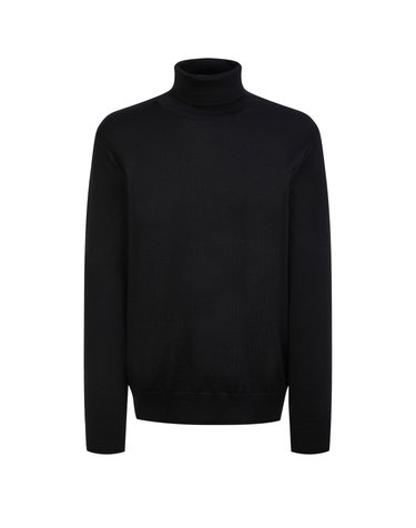 [스테디셀러] 블랙《Merino Silky》풀터틀 스웨터