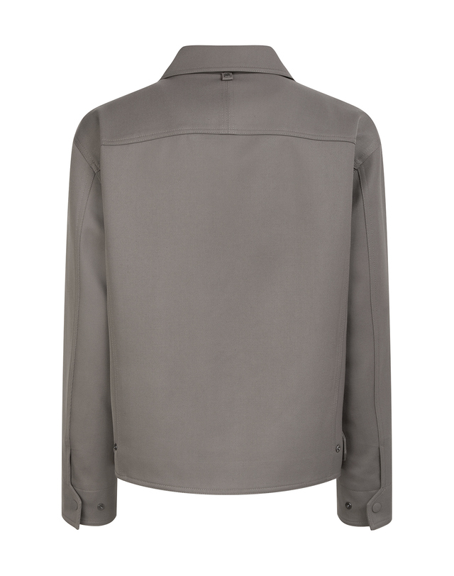 알레그리 남성 [스테디셀러] 베이지《Wool Twill》오버핏 카라 블루종 점퍼 진한 베이지 착용컷