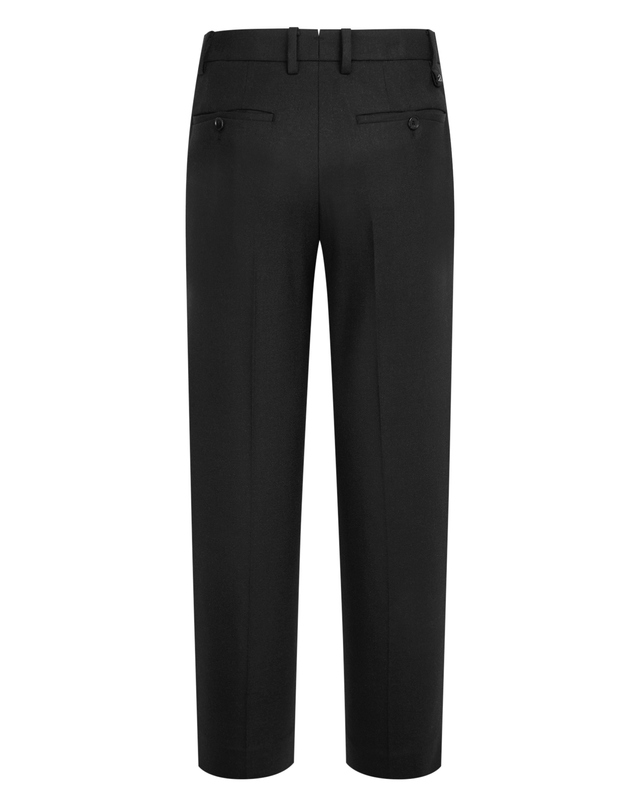 알레그리 남성 [스테디셀러] 블랙《Stretch Wool》Tollegno 스트레이트 핏 슬랙스 착용컷