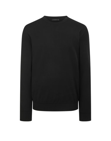 [BEST ITEM] BLACK TR & 실크 혼방 레귤러핏 니트