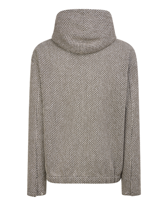 질스튜어트 뉴욕 질 스튜어트 뉴욕 남성 [스테디셀러][Urban Crochet] 베이지 크로쉐 후드 점퍼 밝은 베이지 착용컷