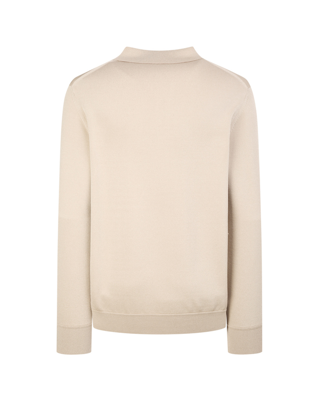 질스튜어트 뉴욕 질 스튜어트 뉴욕 남성 [BEST ITEM] BEIGE 레이온 & 실크 혼방 레귤러핏 카라 니트 베이지 착용컷
