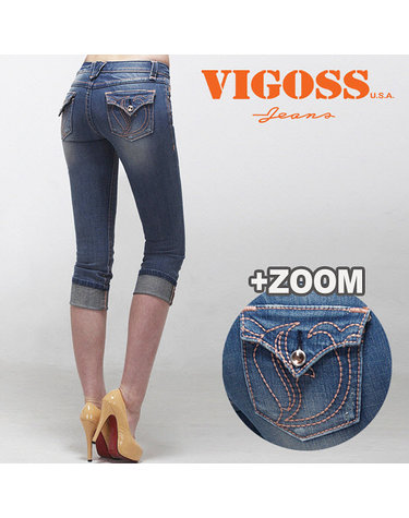 [비고스진 Vigoss Jeans] Prea Pinky Over Leaf V (JPCA-509)/롤업