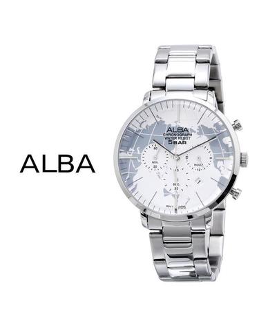 ALBA 알바 남성용 메탈시계 AT3G75X1