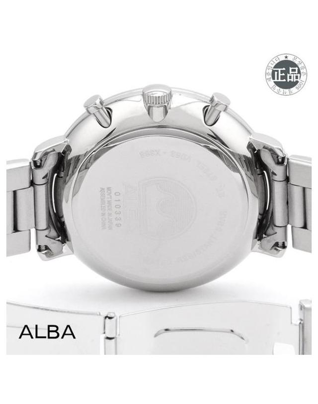 세이코 알바 ALBA 알바 남성용 메탈시계 AT3G75X1 착용컷