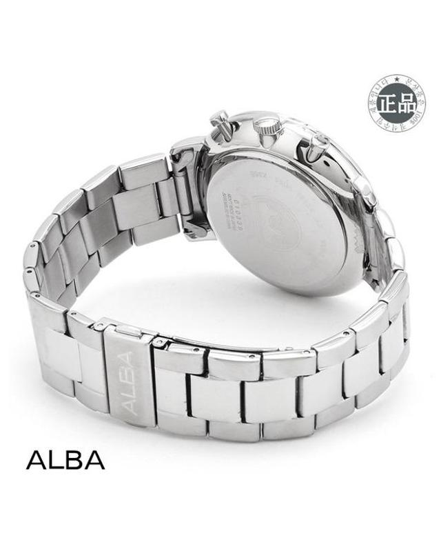 세이코 알바 ALBA 알바 남성용 메탈시계 AT3G75X1 착용컷