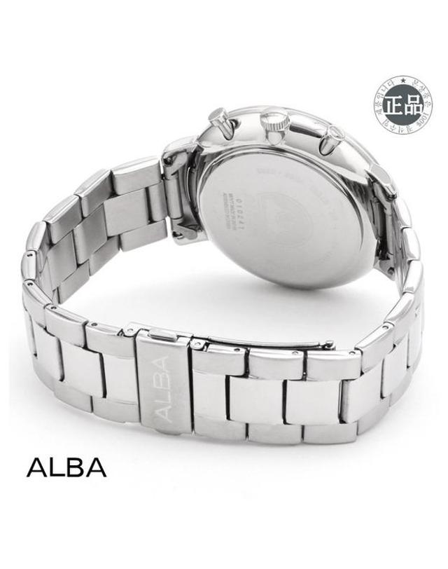 세이코 알바 ALBA 알바 남성용 메탈시계 AT3G77X1 착용컷