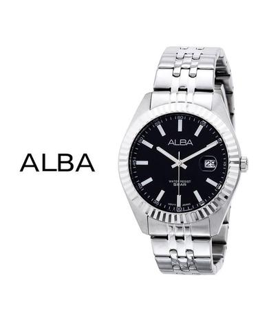 ALBA 알바 남성용 메탈시계 AS9J99X1