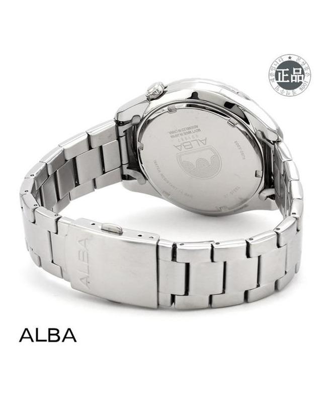 세이코 알바 ALBA 알바 남성용 메탈시계 AG8K33X1 착용컷
