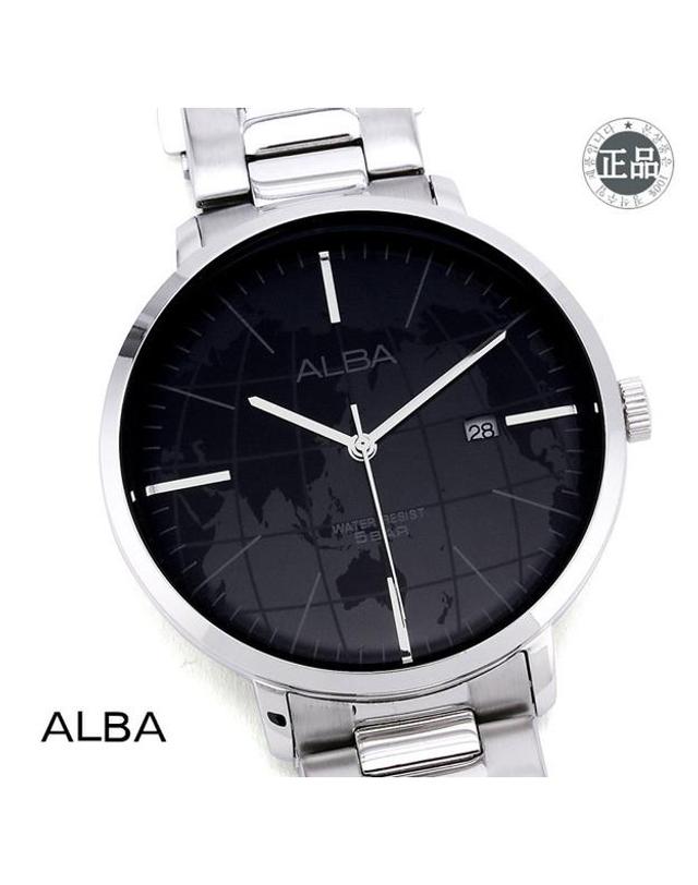 세이코 알바 ALBA 알바 남성용 메탈시계 AS9J81X1 착용컷